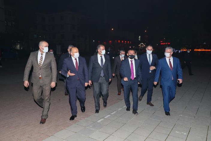 Ordu Valisi Tuncay Sonel devam eden yatırımları inceledi