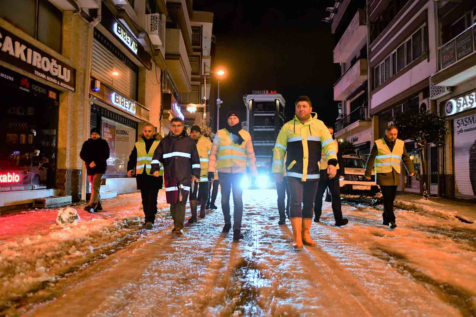 Altınordu Belediyesi kara kışta 7/24 hizmette olacak