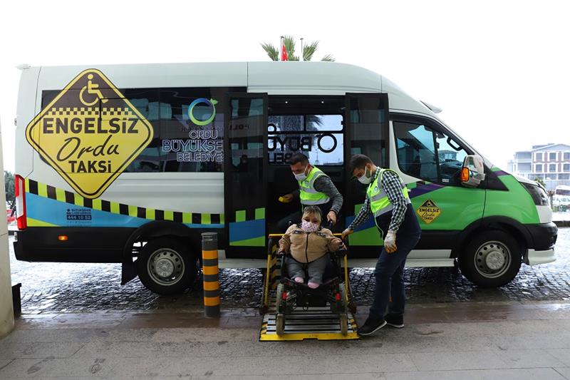 Büyükşehirden engelli bireyler için “engelsiz taksi”