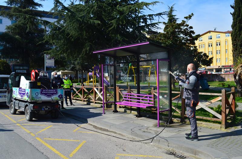 OBB'den 1300 otobüs durağına hijyenik temizlik