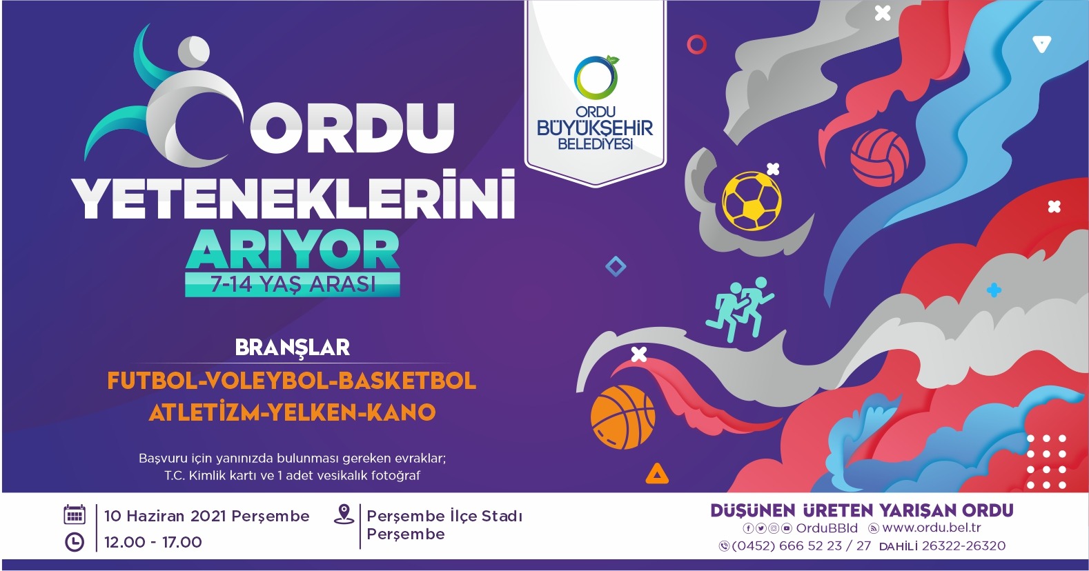 Ordu Yeteneklerini Arıyor! 10 Haziran'da Perşembe'de