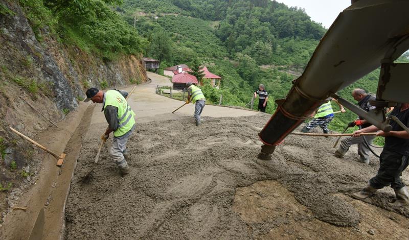 Altınordu Belediyesi 9 mahalle için güvenli alternatif yol oluşturdu
