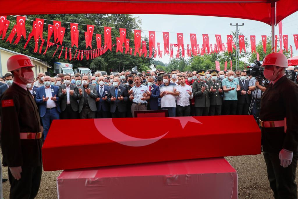 Şehidimiz İs. Asb. Çvş. Fatih Güney'i son yolculuğuna uğurladık