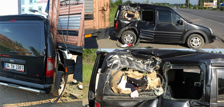 Ordulu Aile Çarşamba'da kaza geçirdi: 3 yaralı var