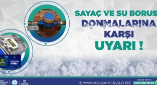 OSKİ’den su sayaçları için “don” uyarısı