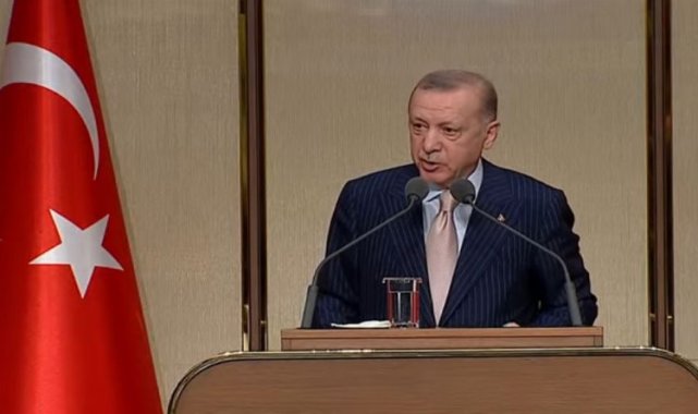 Cumhurbaşkanı Erdoğan Kadın Muhtarlarla Cumhurbaşkanlığı Külliyesi'nde buluştu.