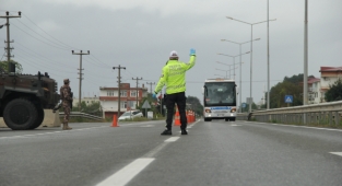 Ordu'da 67 araç trafikten men edildi