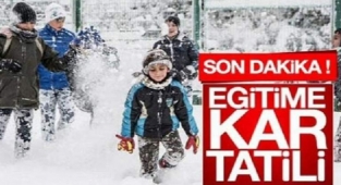 Ordu'da kar ve buzlanma nedeniyle okullar bir gün tatil edildi