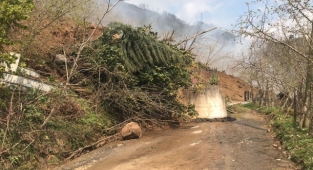 Vali Sonel, Heyelan Bölgesinde