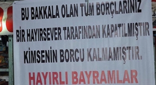 Hayırsever vatandaş Ordu'da bakkal borçlarını ödedi
