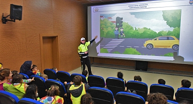 Altınordu trafik eğitim parkı minik misafirlerini ağırladı