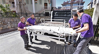 Başkan Tören MS hastası Aygün'ün isteğini yerine getirdi