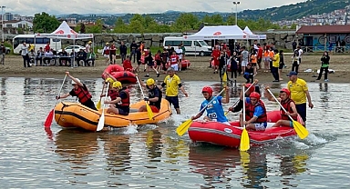 Rafting Gençler Grup Müsabakaları Ordu'da başladı