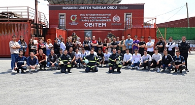 Sivil Savunma ve İftaiyecilik öğrencileri OBİTEM'den eğitim aldı