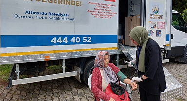Altınordu'da sağlık hizmeti kişinin ayağına gidiyor