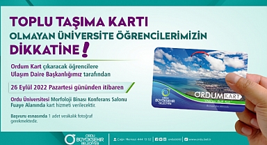Ordu Üniversitesi öğrencilerine