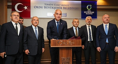 Kültür ve Turizm Bakanı Mehmet Nuri Ersoy Ordu'ya geldi