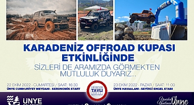 Ünye Off Road yarışlarına davet
