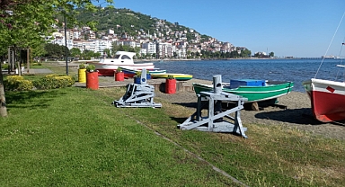 Altınordu sahiline nostaljik tekneler