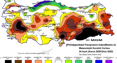 Kuraklık haritaları endişe yarattı.