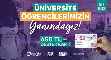 Büyükşehirden üniversite öğrencilerine 650 tl’ye varan destek