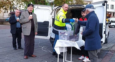 Ordu'da esnaf ve vatandaşa sıcak çorba ikramı