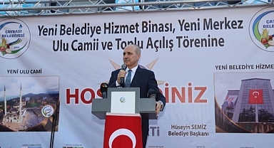 Numan Kurtulmuş Çaybaşı’nda toplu açılışa katıldı