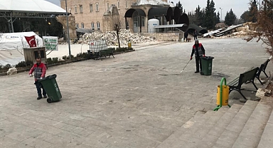 Deprem Bölgesinde temizlik seferberliği