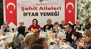 Ordu'da Ramazan Ayının ilk iftarı şehit aileleri ile birlikte yapıldı