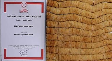 Ordu Fındıklı Burma Tatlısı tescil aldı