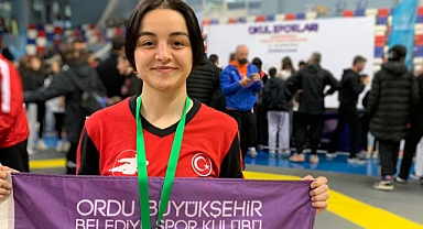 Ordu’nun Taekwondo'da gururu Ebrar Çelenk oldu