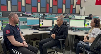 Vali Sonel, Ordu 112 Acil Çağrı Merkezi'ni ziyaret etti