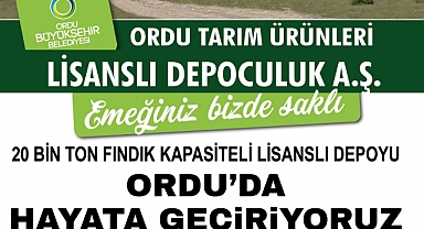 Üreticinin gözü aydın. lisanslı depo inşaatı başladı