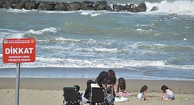 Ordu'da üç gün süreyle denize girmek yasaklandı