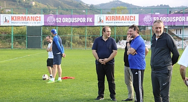 Müdür Genç Ordu'nun TFF profesyonel lig temsilcilerini ziyaret etti 