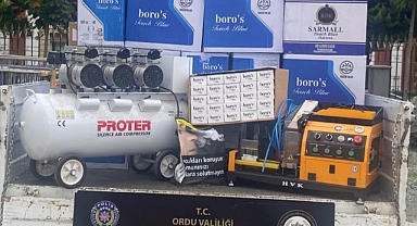 Ordu'da 10 Milyon lira değerinde kaçak ürün ele geçirildi