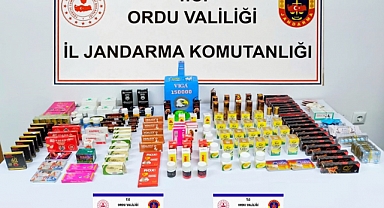 Ordu'da yasadışı cinsel uyarıcı hap ve ürün ele geçirildi