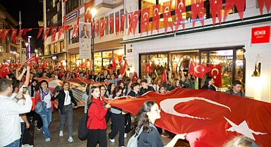 100. Yıl Cumhuriyet Yürüyüşü yapıldı