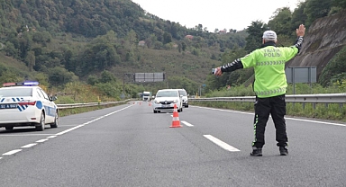 Ordu'da trafik denetimlerinde 3 bin sürücüye ceza