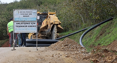 Ünye’nin içme suyu hattı yenileniyor