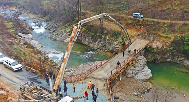 OBB 3 Mahallenin köprü hasretine son verdi 