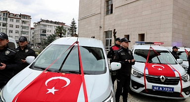 Ordu Emniyetine 14 yeni araç takviyesi Yapıldı