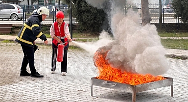 Afet eğitimi yapıldı