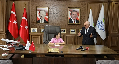 Başkan Güler’in koltuğuna Nehir Çağla Bektaş oturdu