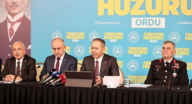 İçişleri Bakanı Yerlikaya Türkiye'nin Huzuru Toplantısını Ordu'da gerçekleştirdi