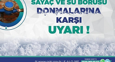 Soğuk havalarda sayaç donmasına dikkat