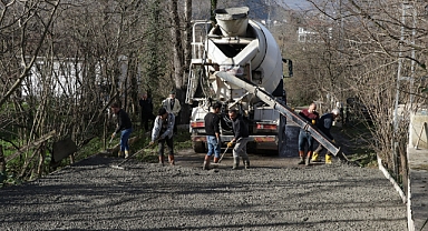 Fatsa İslamdağ’da beton yol sevinci