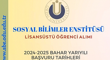 ODÜ Sosyal Bilimler Enstitüsü yüksek lisans ve doktora başvuruları başlıyor