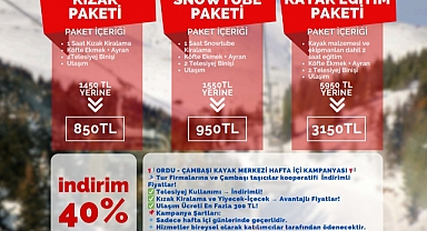 Çambaşı Kayak Merkezi'nde büyük indirim!