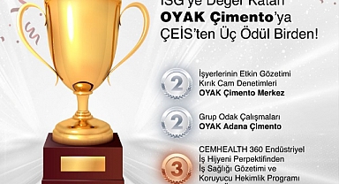 OYAK Çimento’ya ÇEİS’ten İSG’de üç büyük ödül
